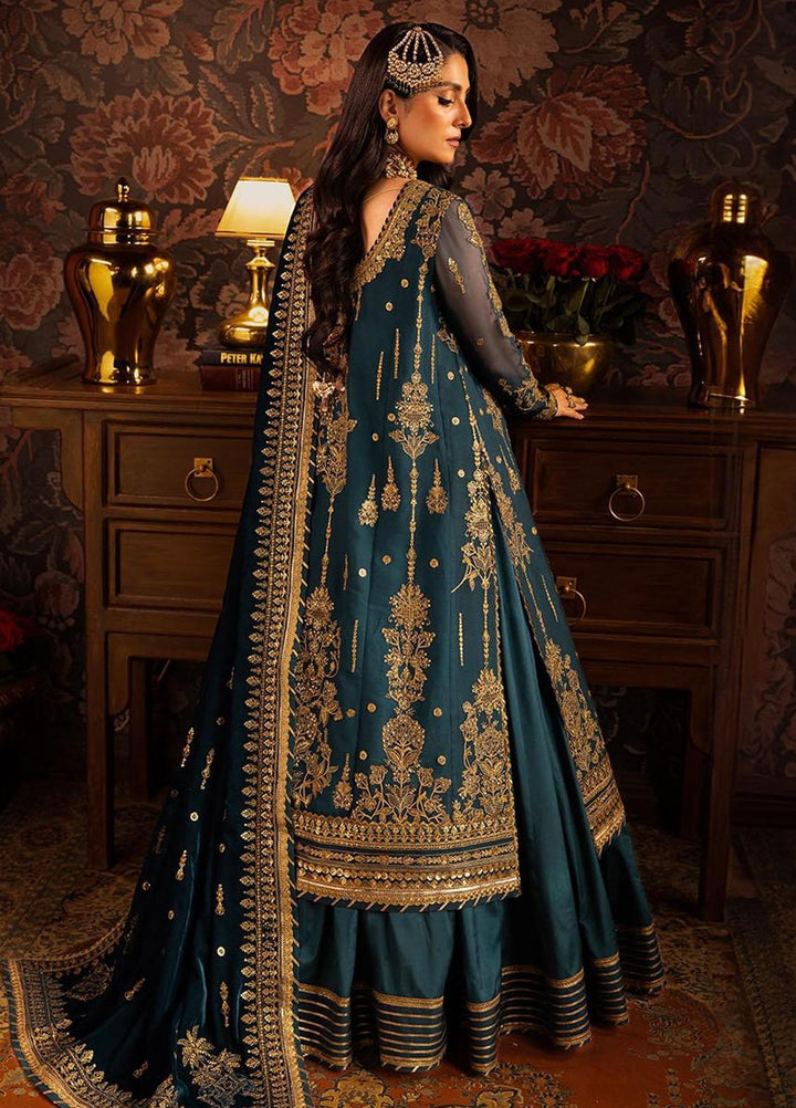 Makhmal By Asim Jofa Embroidered Chiffon Suits Unstitched 3 Piece AJ23MK AJMM-07 - Wedding Collection