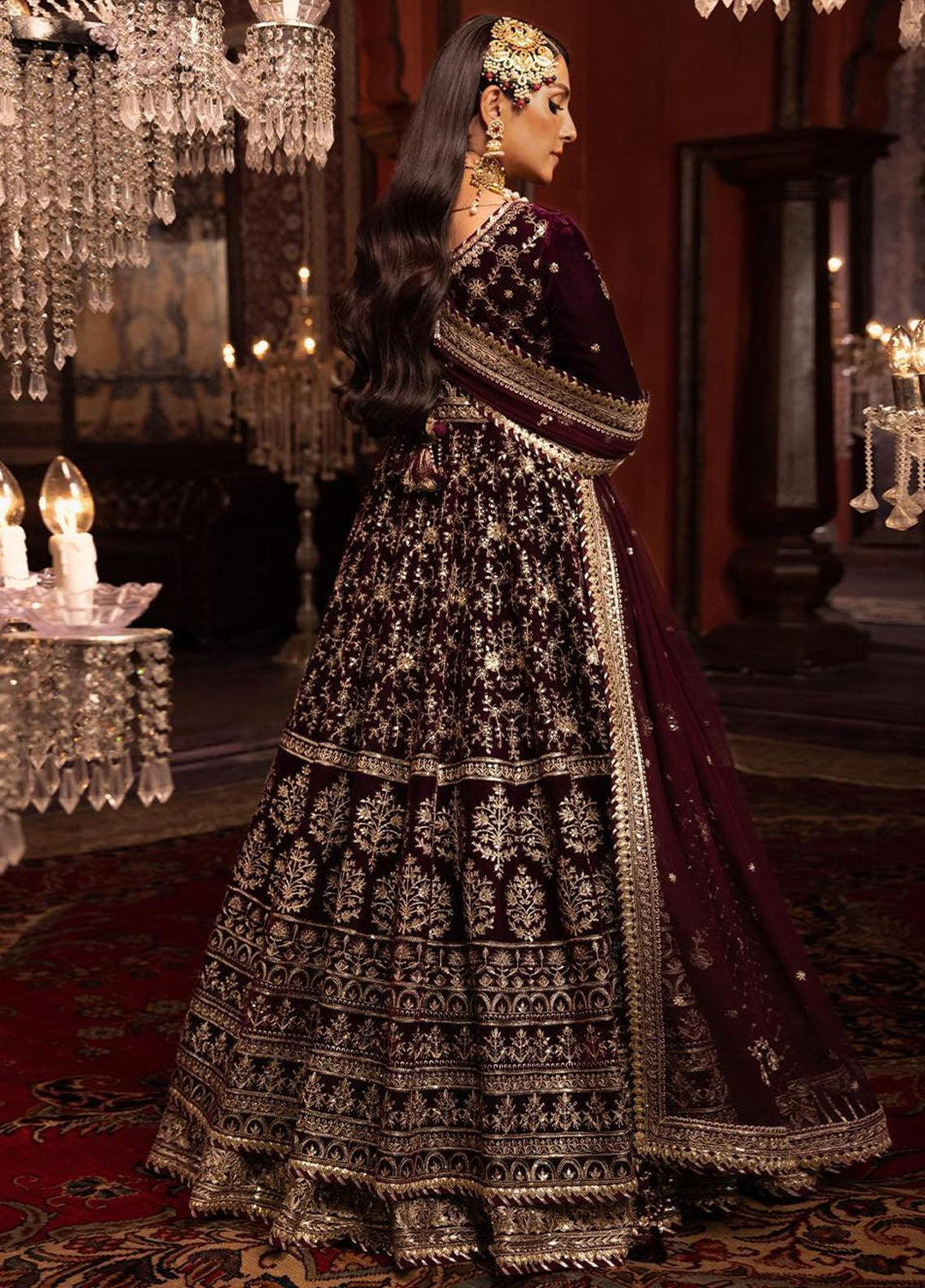 Makhmal By Asim Jofa Embroidered Velvet Suits Unstitched 3 Piece AJ23MK AJMM-11 - Wedding Collection