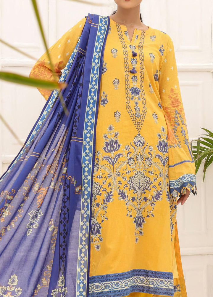 Malabis By Salitex Printed Lawn Suits Unstitched 3 Piece ST23S IP-00206UT - Summer Collection