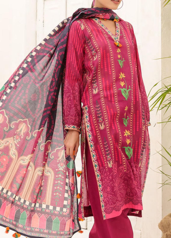 Malabis By Salitex Printed Lawn Suits Unstitched 3 Piece ST23S IP-00205UT - Summer Collection