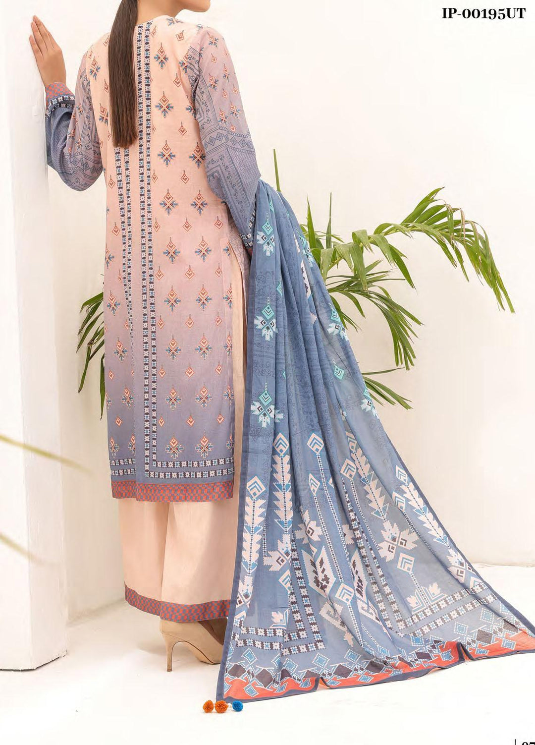 Malabis By Salitex Printed Lawn Suits Unstitched 3 Piece ST23S IP-00195UT - Summer Collection