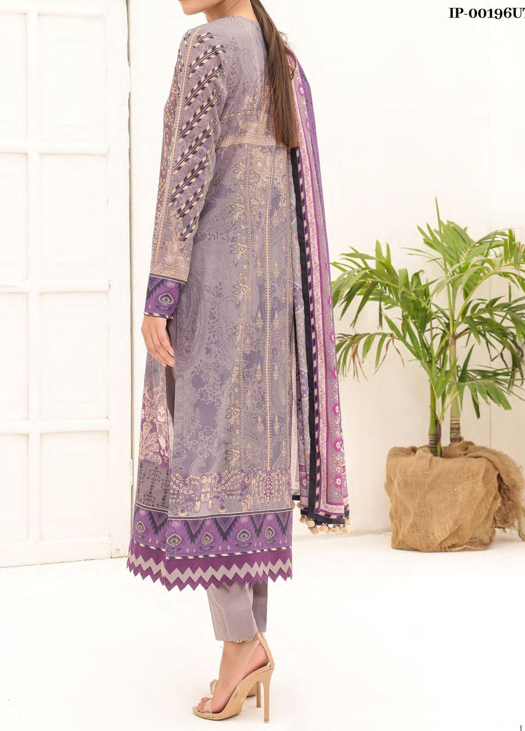 Malabis By Salitex Printed Lawn Suits Unstitched 3 Piece ST23S IP-00196UT - Summer Collection