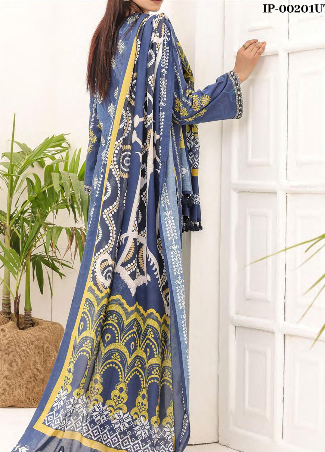 Malabis By Salitex Printed Lawn Suits Unstitched 3 Piece ST23S IP-00201UT - Summer Collection