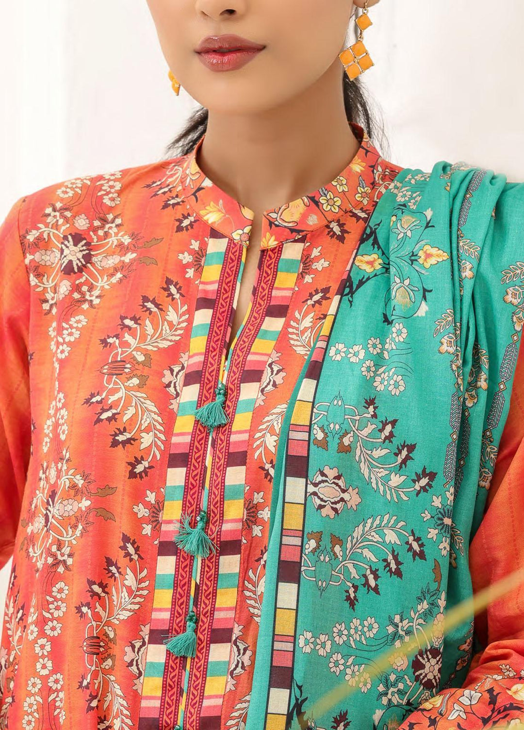 Malabis By Salitex Printed Lawn Suits Unstitched 3 Piece ST23S IP-00199UT - Summer Collection