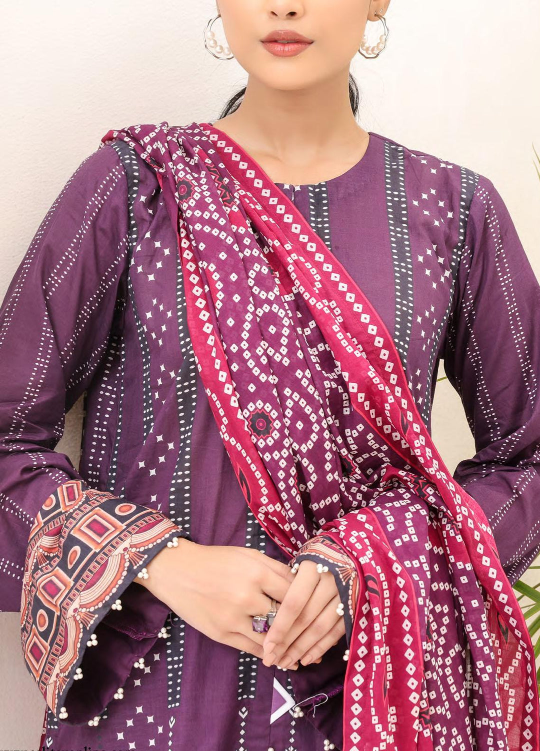 Malabis By Salitex Printed Lawn Suits Unstitched 3 Piece ST23S IP-00197UT - Summer Collection
