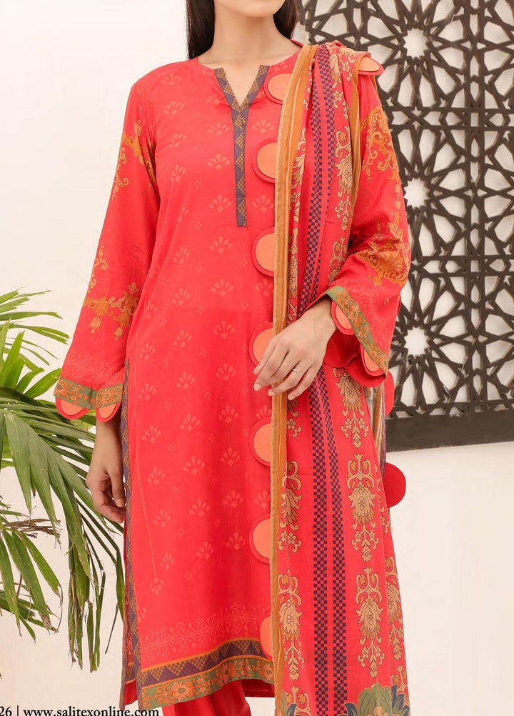 Malabis By Salitex Printed Lawn Suits Unstitched 3 Piece ST23S IP-00200UT - Summer Collection