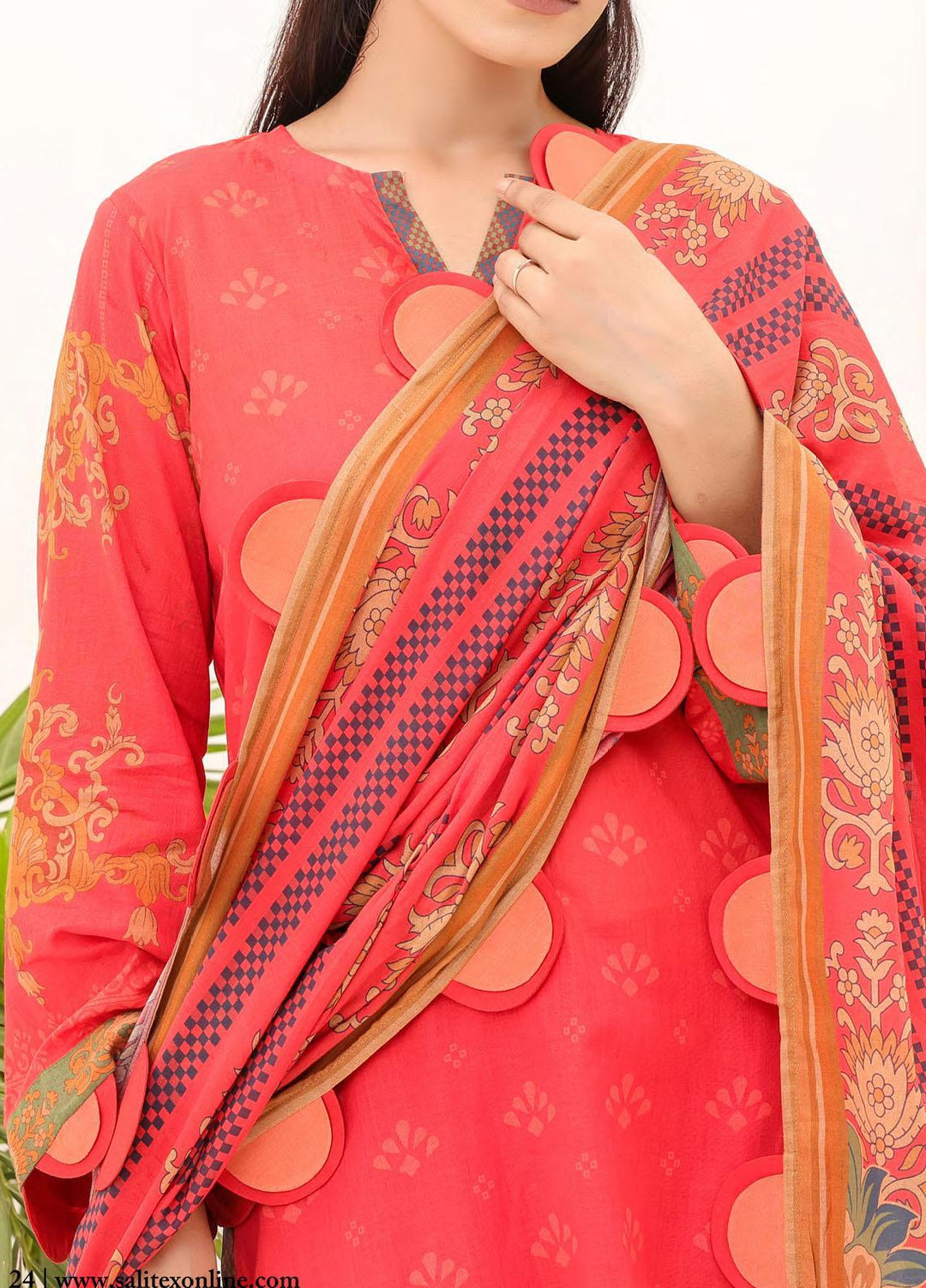 Malabis By Salitex Printed Lawn Suits Unstitched 3 Piece ST23S IP-00200UT - Summer Collection