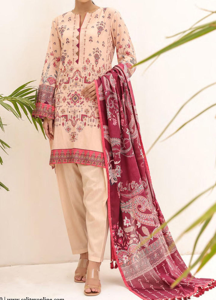 Malabis By Salitex Printed Lawn Suits Unstitched 3 Piece ST23S IP-00203UT - Summer Collection