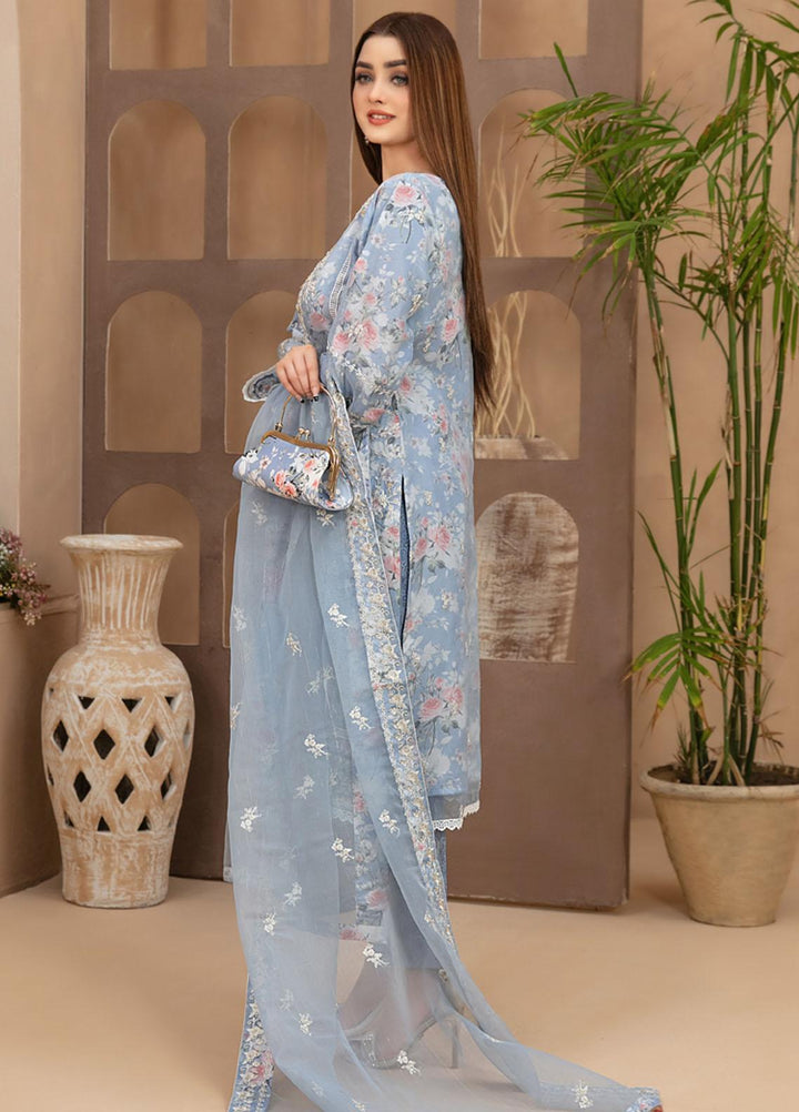 Malani By Tawakkal Fabrics Embroidered Organza Suits Unstitched 4 Piece TWF23ML D-9363 - Formal Collection