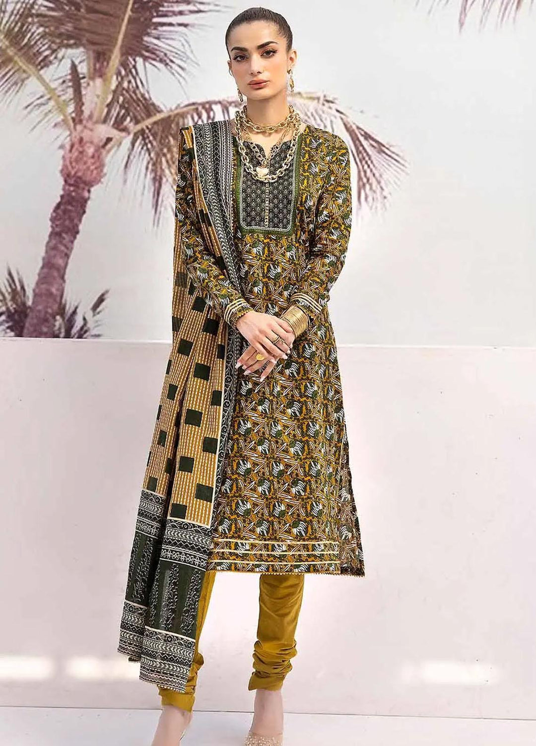 Malhaar By Gul Ahmed Printed Lawn Suits Unstitched 3 Piece GA23MH CL-32450 B - Summer Collection