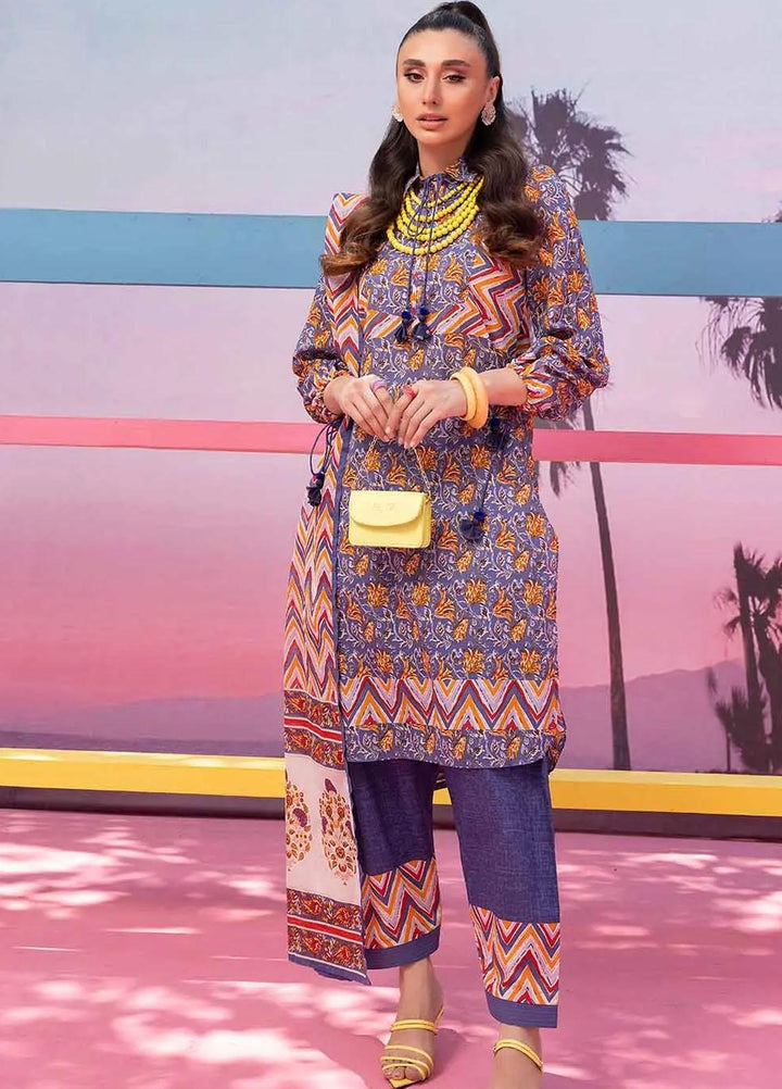 Malhaar By Gul Ahmed Printed Lawn Suits Unstitched 3 Piece GA23MH CL-32460 A - Summer Collection