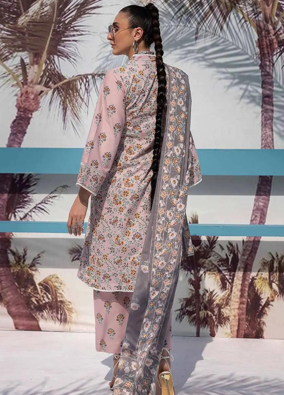 Malhaar By Gul Ahmed Printed Lawn Suits Unstitched 3 Piece GA23MH CL-32461 A - Summer Collection