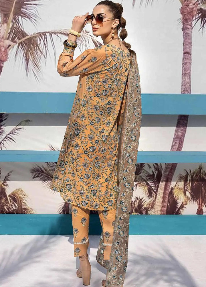 Malhaar By Gul Ahmed Printed Lawn Suits Unstitched 3 Piece GA23MH CL-32461 B - Summer Collection