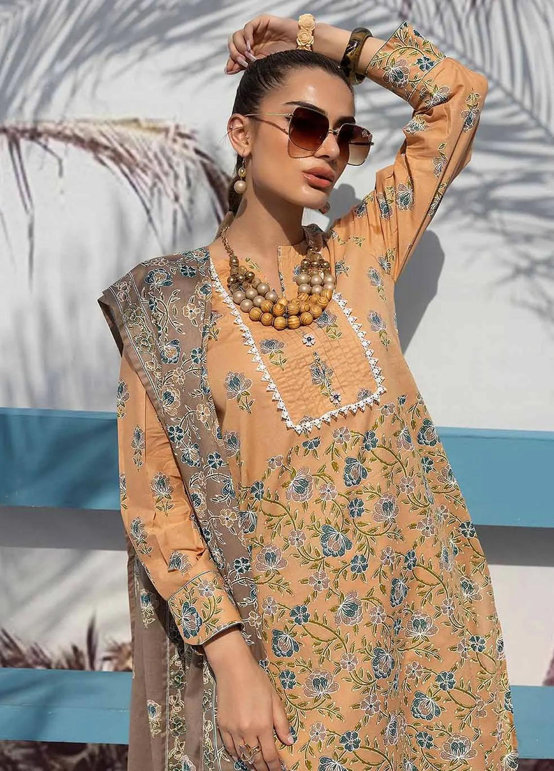 Malhaar By Gul Ahmed Printed Lawn Suits Unstitched 3 Piece GA23MH CL-32461 B - Summer Collection