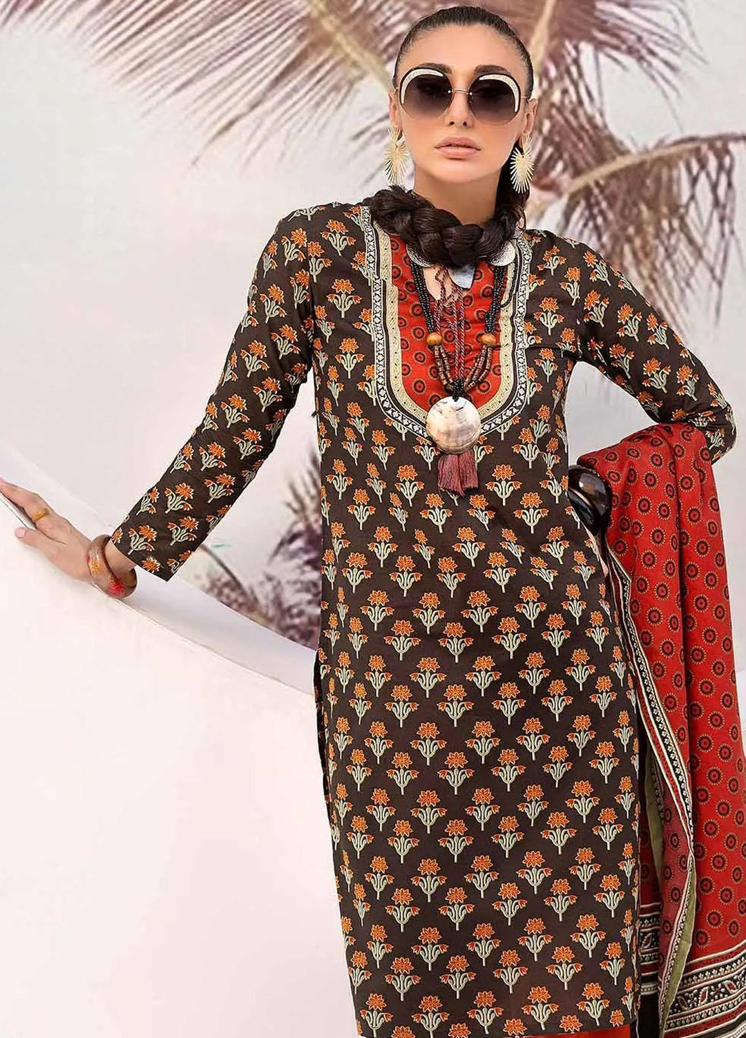 Malhaar By Gul Ahmed Printed Lawn Suits Unstitched 2 Piece GA23MH TL-32079 A - Summer Collection