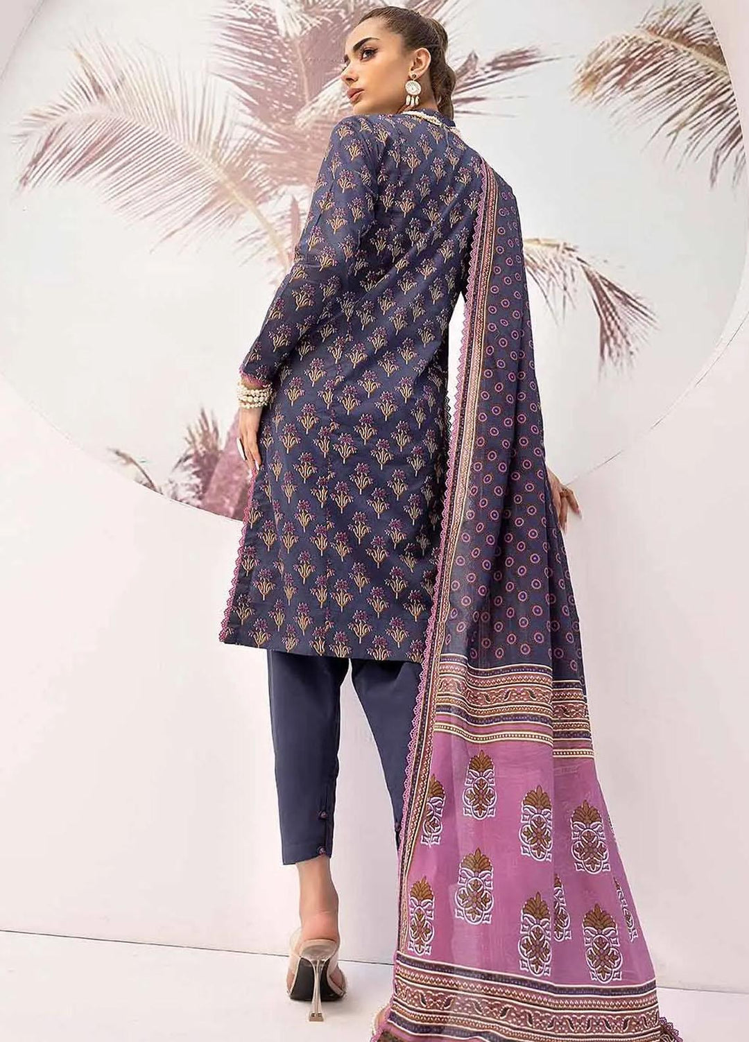 Malhaar By Gul Ahmed Printed Lawn Suits Unstitched 2 Piece GA23MH TL-32079 B - Summer Collection