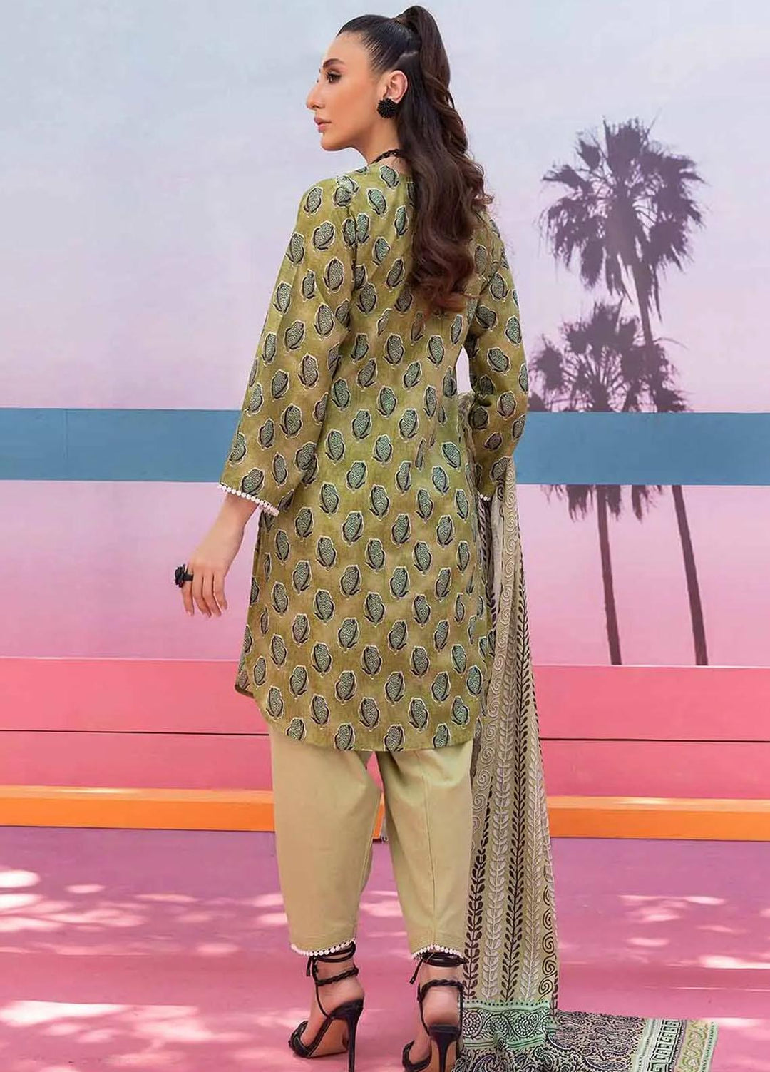 Malhaar By Gul Ahmed Printed Lawn Suits Unstitched 2 Piece GA23MH TL-32080 A - Summer Collection