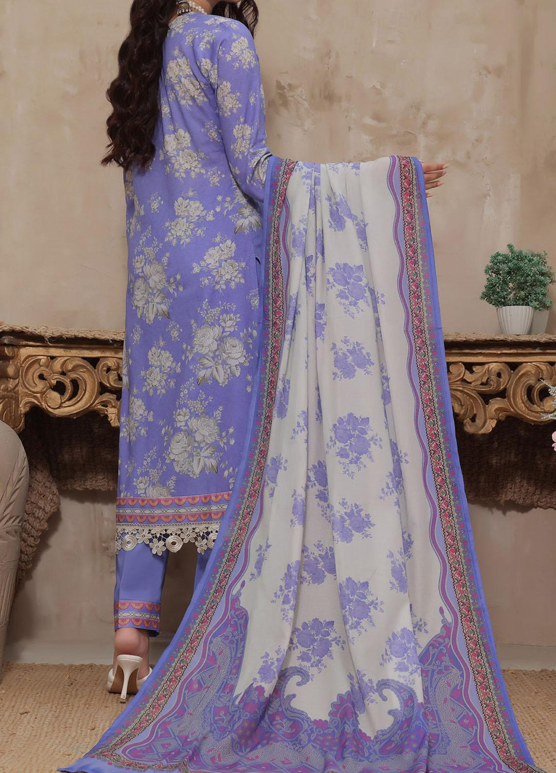 Malhar By VS Textiles Printed Cambric Suits Unstitched 3 Piece VS23MC 114 - Formal Collection