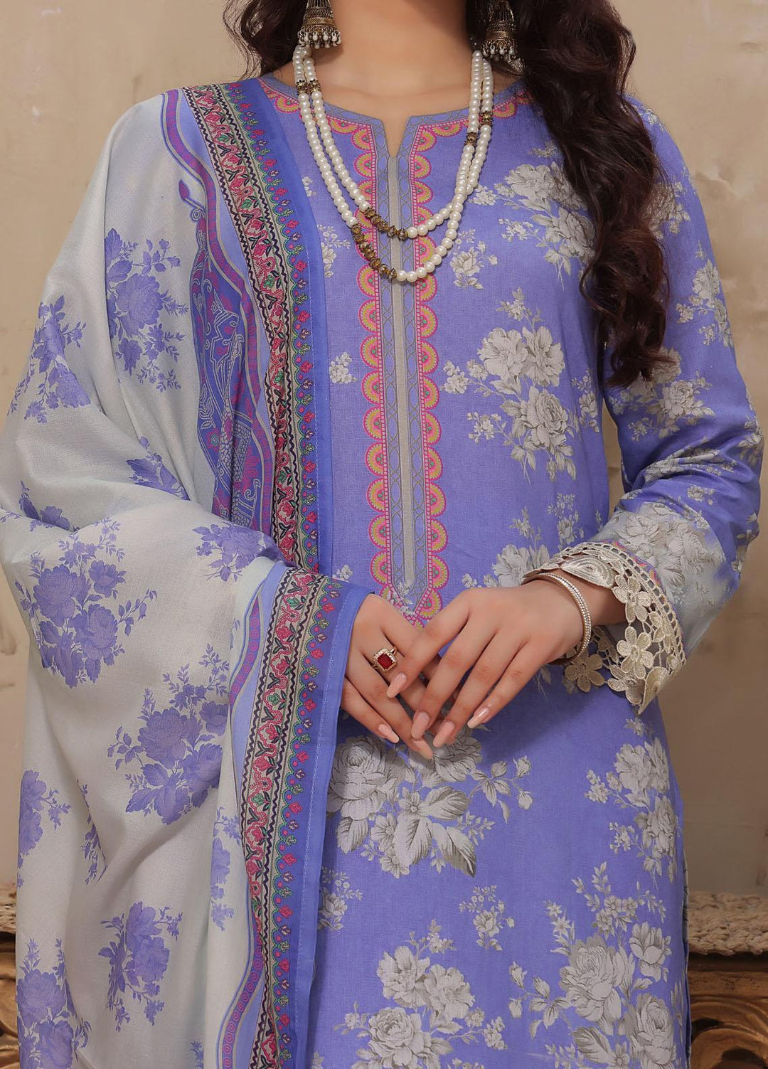 Malhar By VS Textiles Printed Cambric Suits Unstitched 3 Piece VS23MC 114 - Formal Collection