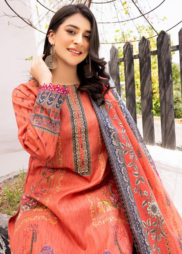 Malhar Printed Lawn Suits Unstitched 3 Piece ML22L 02 - Summer Collection