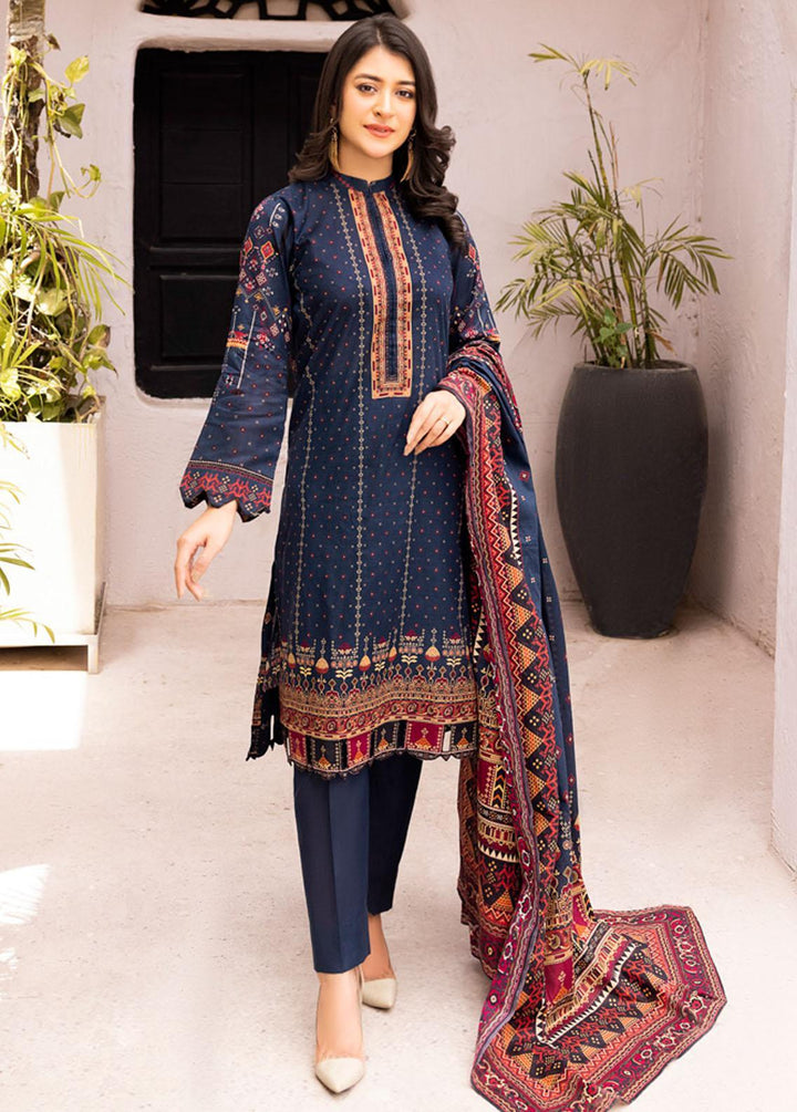 Malhar Printed Lawn Suits Unstitched 3 Piece ML22L 05 - Summer Collection