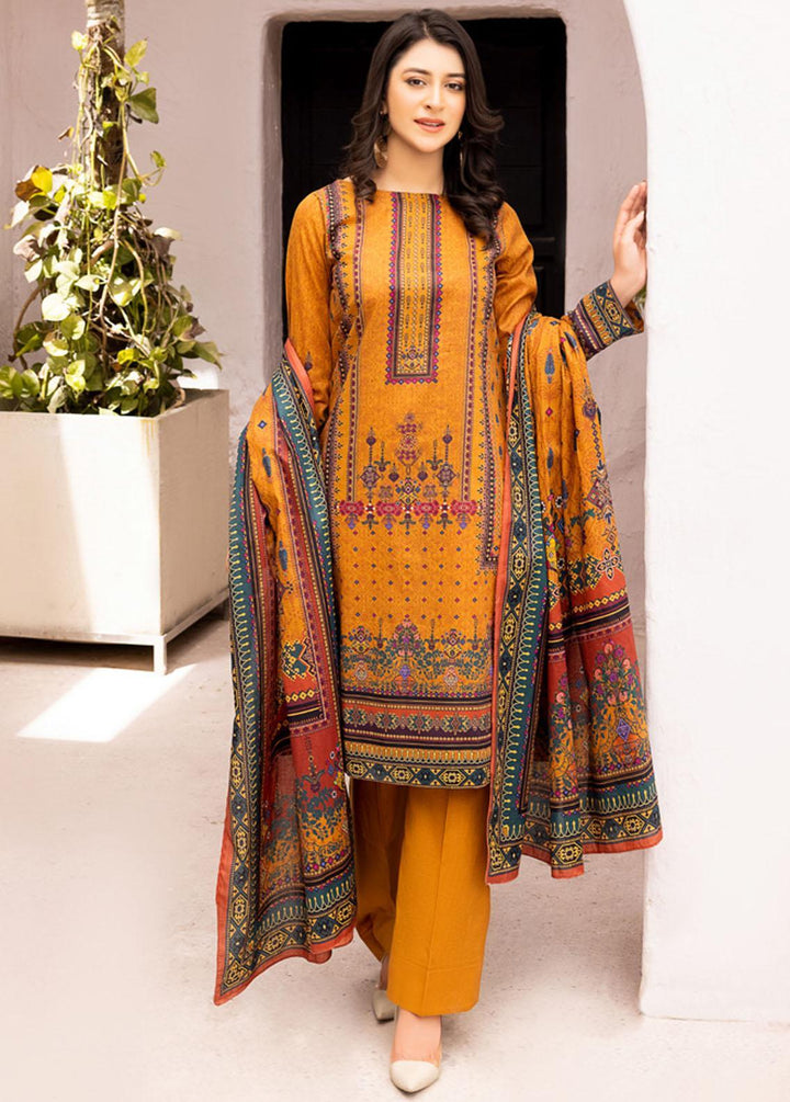 Malhar Printed Lawn Suits Unstitched 3 Piece ML22L 08 - Summer Collection