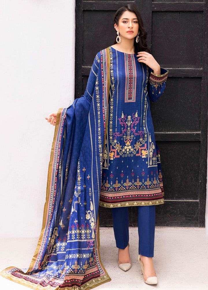 Malhar Printed Lawn Suits Unstitched 3 Piece ML22L 09 - Summer Collection
