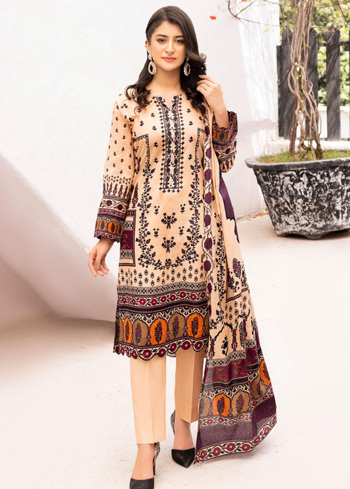 Malhar Printed Lawn Suits Unstitched 3 Piece ML22L 10 - Summer Collection