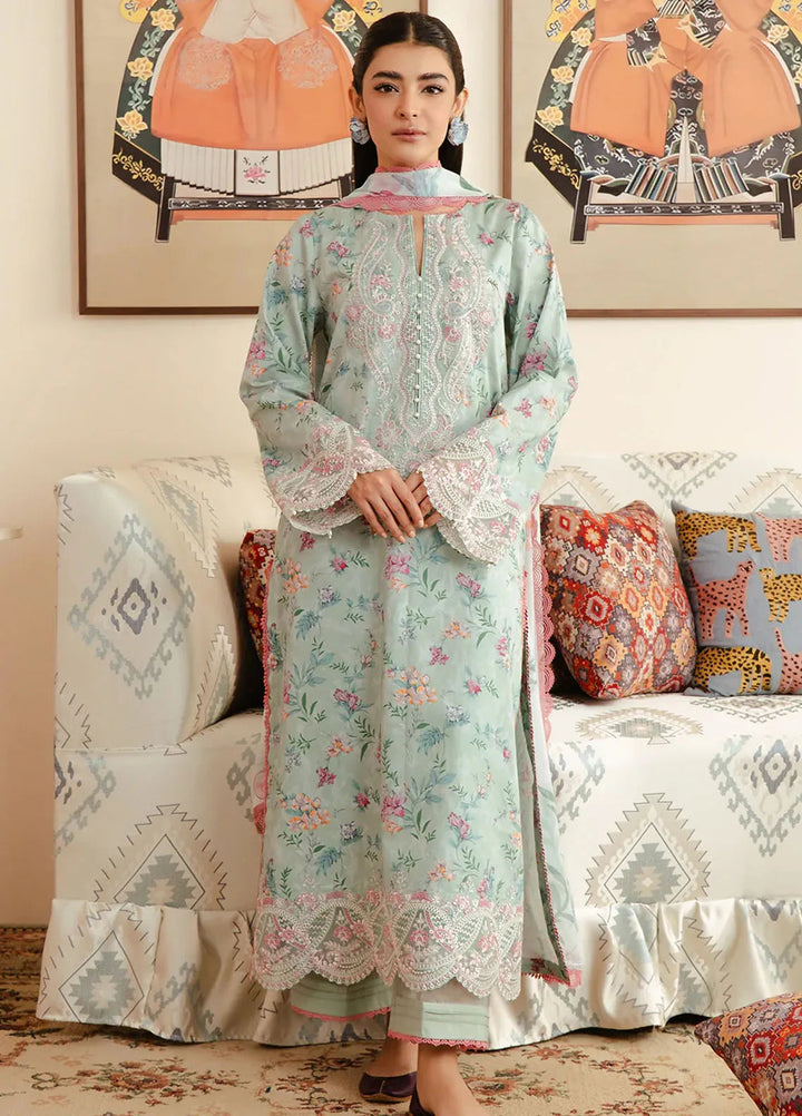 Malina By Afrozeh Embroidered Lawn Suits Unstitched 3 Piece AF24M Aruna - Summer Collection