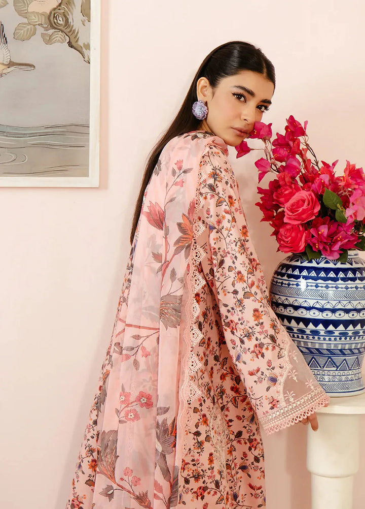 Malina By Afrozeh Embroidered Lawn Suits Unstitched 3 Piece AF24M Calen - Summer Collection