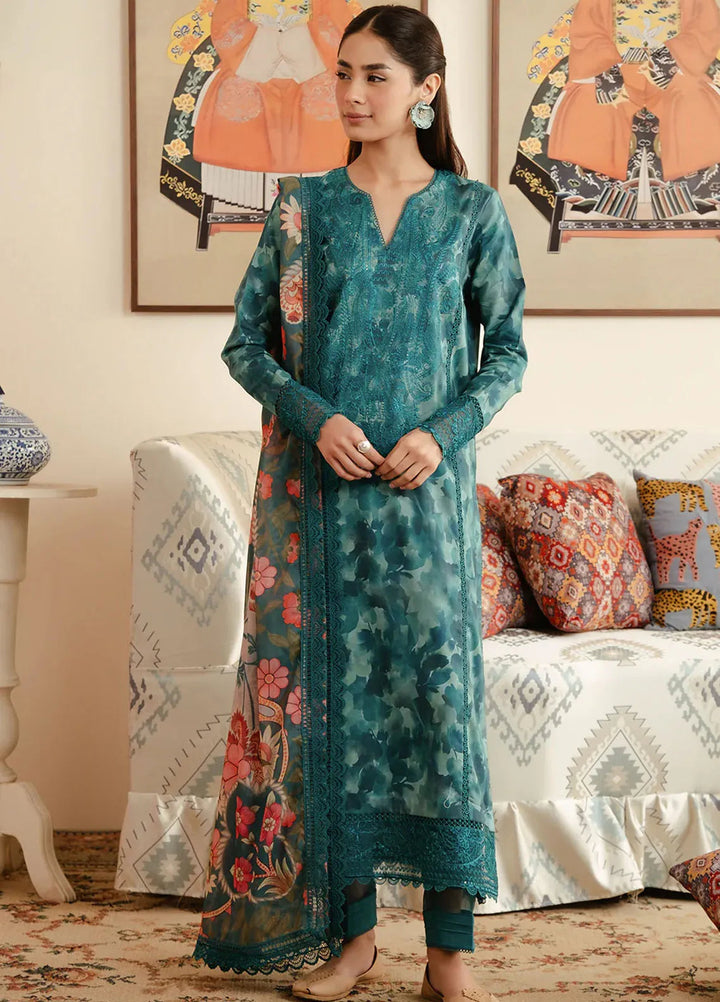 Malina By Afrozeh Embroidered Lawn Suits Unstitched 3 Piece AF24M Ceila - Summer Collection