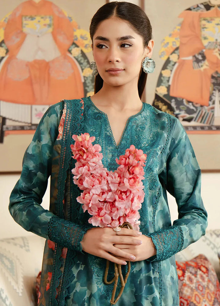 Malina By Afrozeh Embroidered Lawn Suits Unstitched 3 Piece AF24M Ceila - Summer Collection