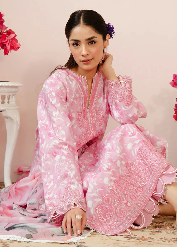 Malina By Afrozeh Embroidered Lawn Suits Unstitched 3 Piece AF24M Ezra - Summer Collection