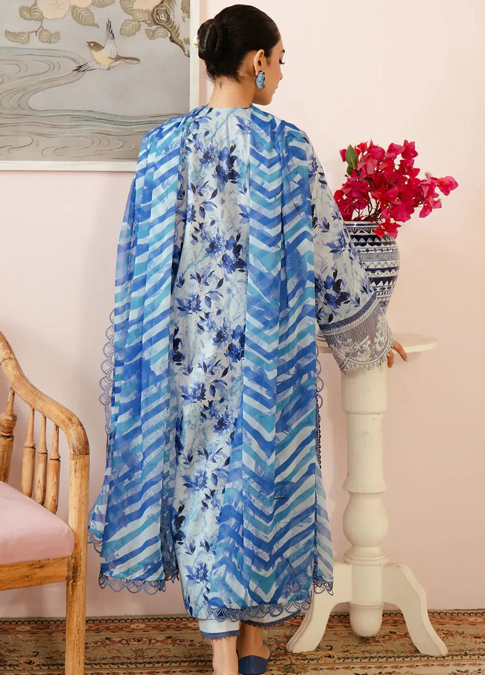 Malina By Afrozeh Embroidered Lawn Suits Unstitched 3 Piece AF24M Merial - Summer Collection