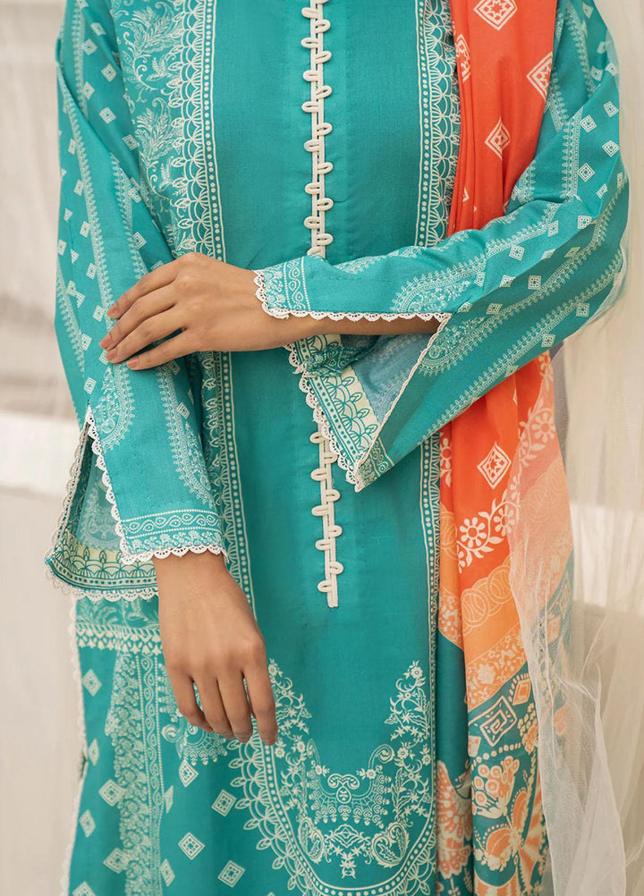 Mallow by Safwa Digital Printed Lawn Suits Unstitched 2 Piece SW23ML SSD-183 - Summer Collection