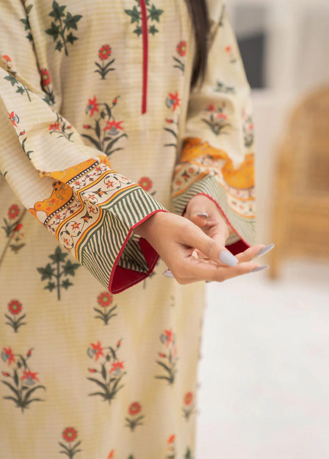 Mallow by Safwa Digital Printed Lawn Suits Unstitched 2 Piece SW23ML SSD-186 - Summer Collection