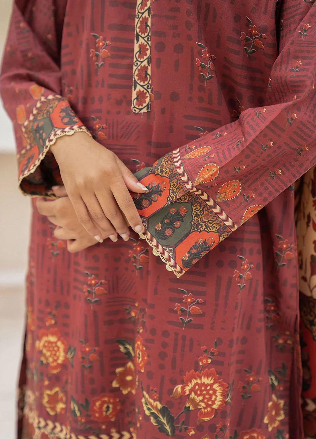 Mallow by Safwa Digital Printed Lawn Suits Unstitched 2 Piece SW23ML SSD-187 - Summer Collection