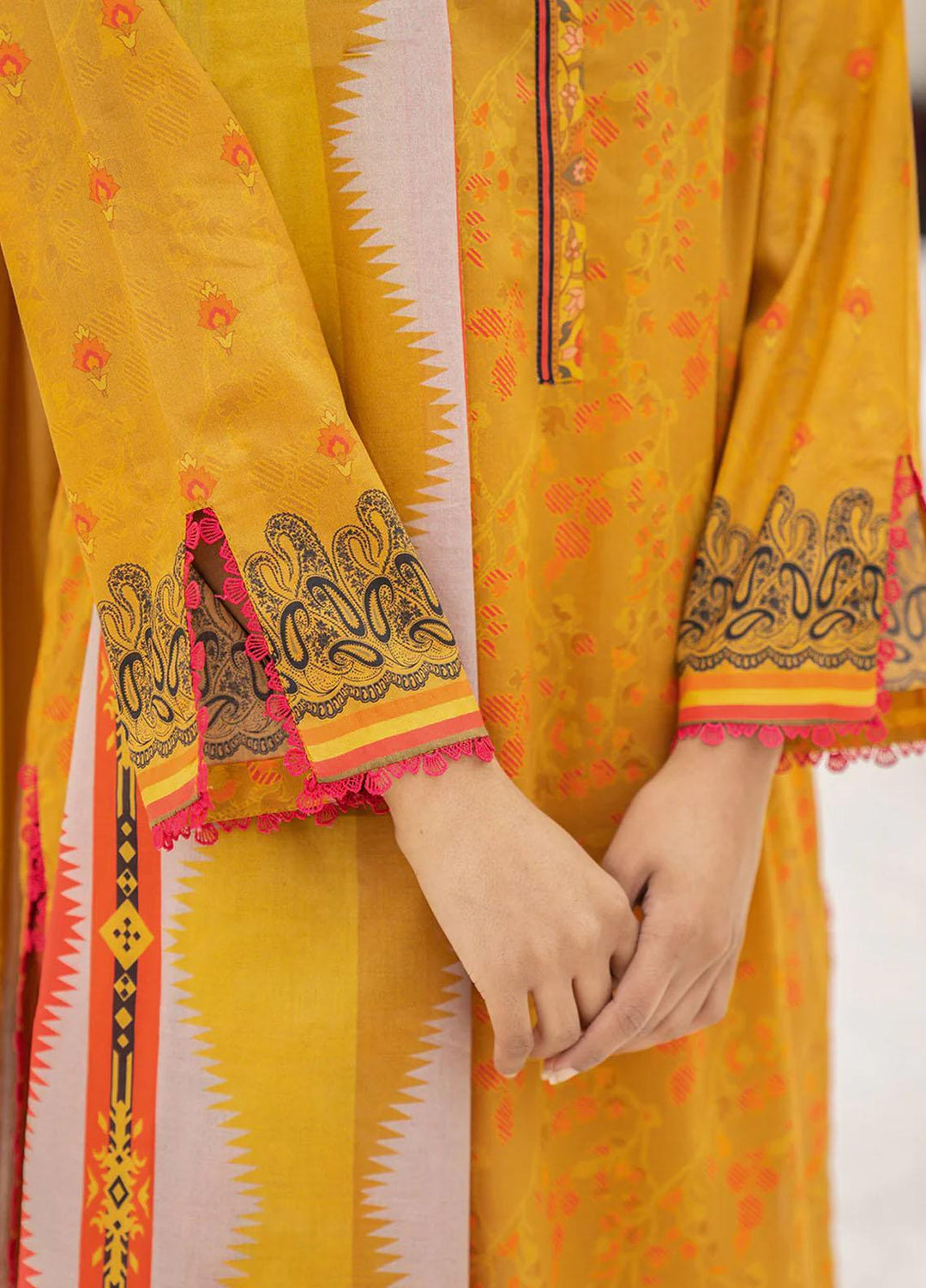 Mallow by Safwa Digital Printed Lawn Suits Unstitched 2 Piece SW23ML SSD-189 - Summer Collection