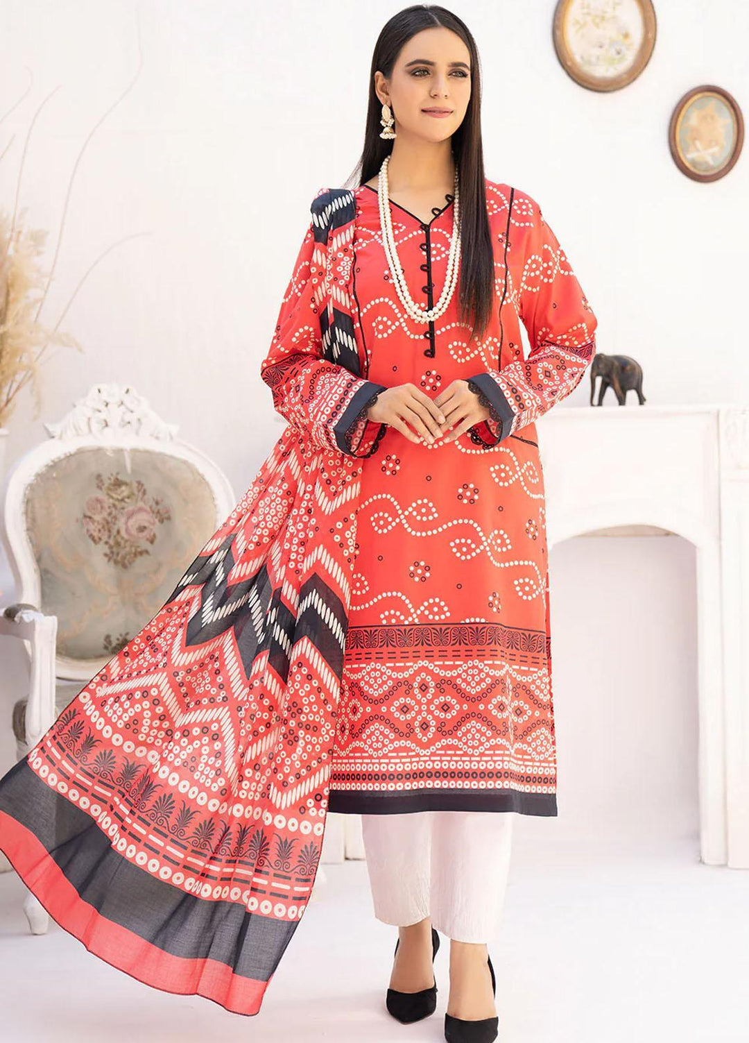 Mallow by Safwa Digital Printed Lawn Suits Unstitched 2 Piece SW23ML SSD-198 - Summer Collection