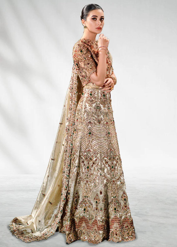 Malook By Shazia Ovais Pret Embroidered Tissue 3 Piece Suit MLK23B Ameera