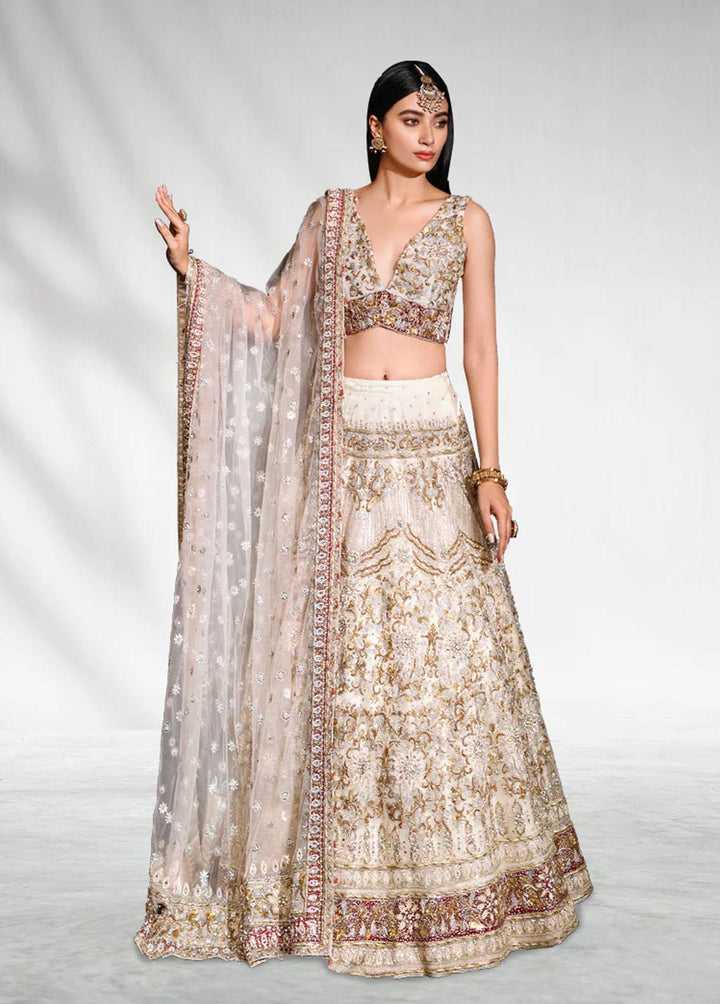 Malook By Shazia Ovais Pret Embroidered Net 3 Piece Suit MLK23B Mahgul