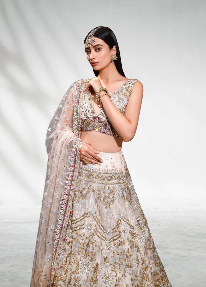 Malook By Shazia Ovais Pret Embroidered Net 3 Piece Suit MLK23B Mahgul