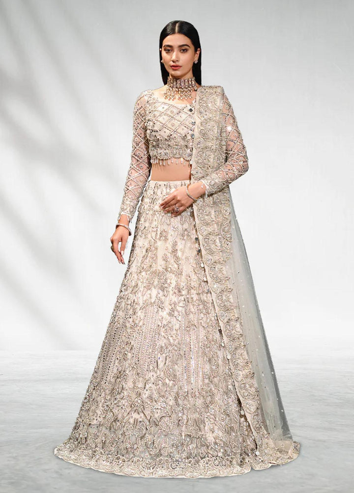 Malook By Shazia Ovais Pret Embroidered Net 3 Piece Suit MLK23B Mahtab