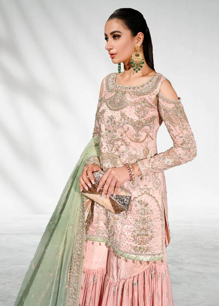 Malook By Shazia Ovais Pret Embroidered Raw Silk 3 Piece Suit MLK23B Pinaar