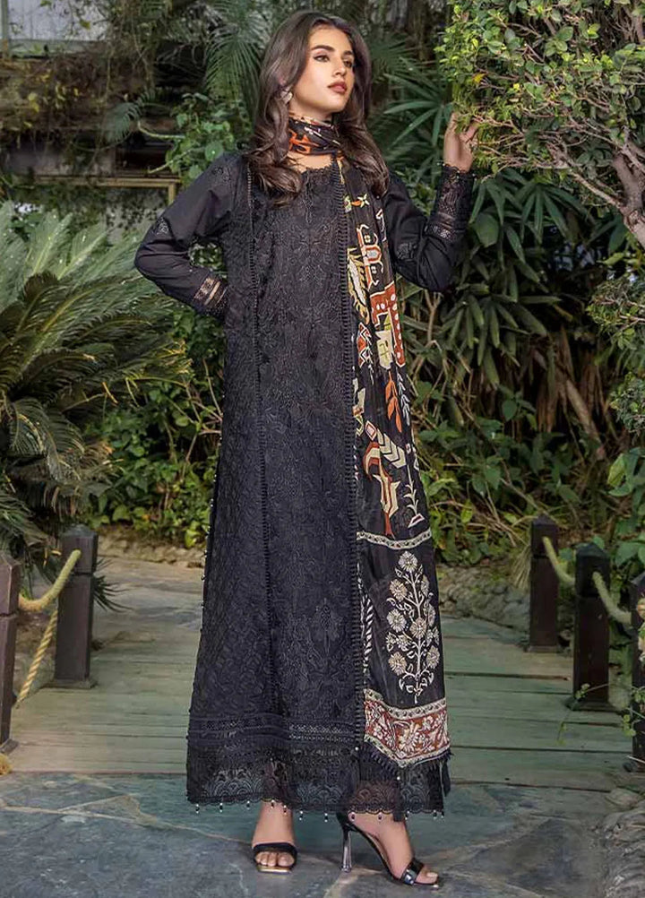 Malook By Shazia Ovais Embroidered Lawn Suit Unstitched 3 Piece MLK24S MILL-0012 Haya - Summer Collection