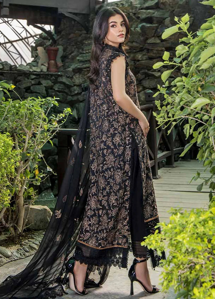 Malook By Shazia Ovais Embroidered Lawn Suit Unstitched 3 Piece MLK24S MILL-002 Mahay - Summer Collection