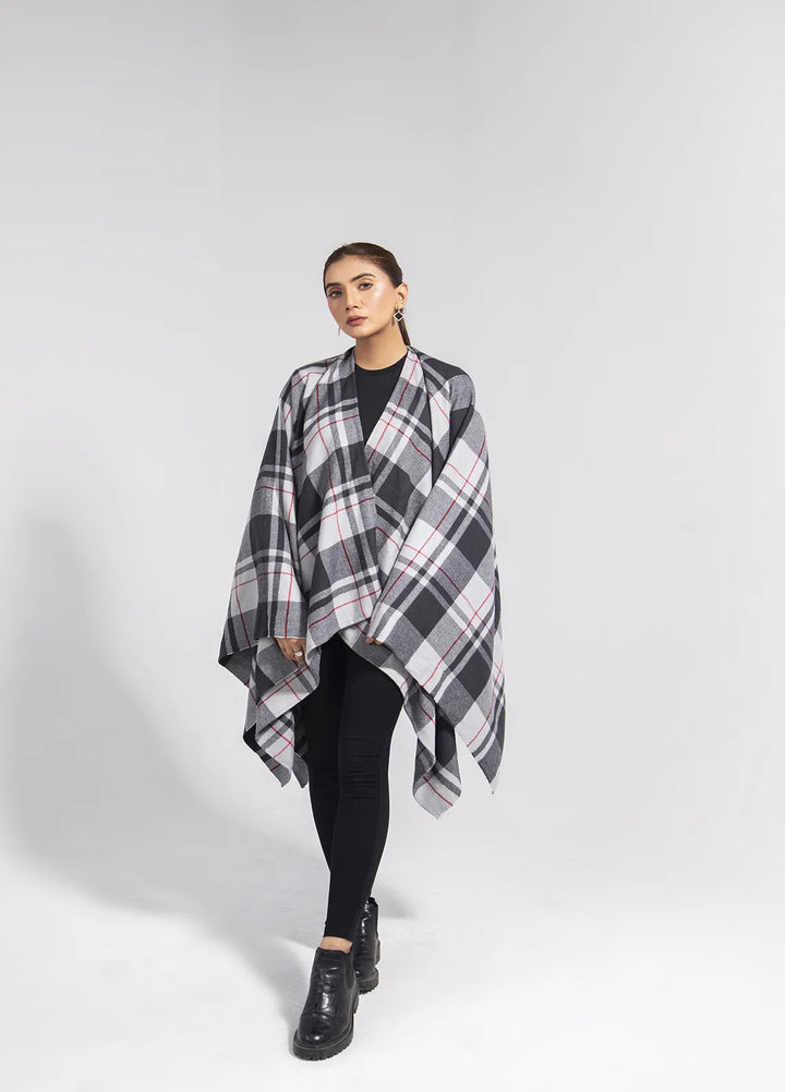 Manahils Polyester Luxury Cape Shawl 015