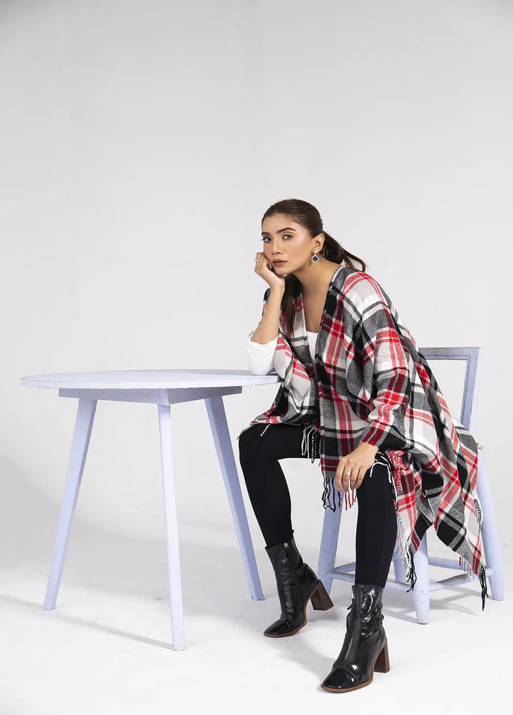 Manahils Polyester Luxury Cape Shawl 017