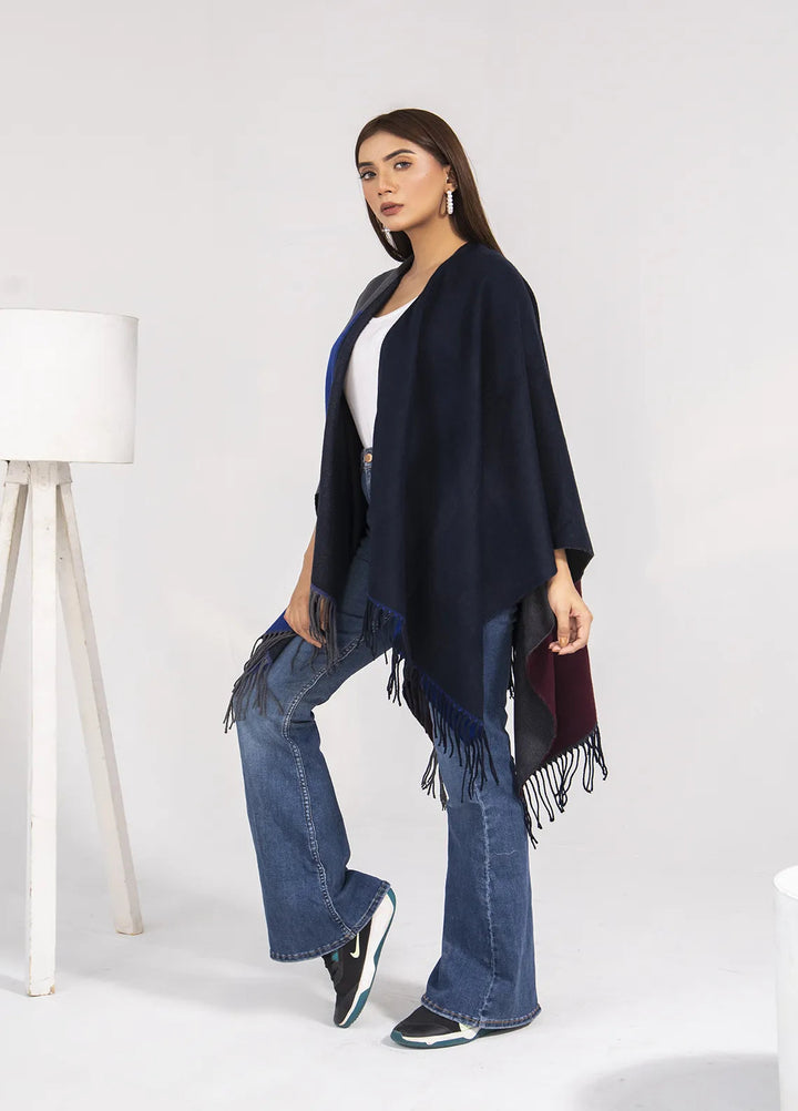 Manahils Polyester Luxury Cape Shawl 019