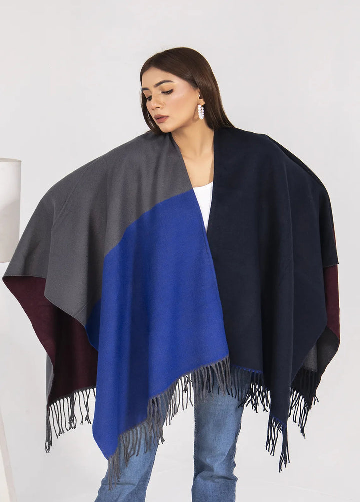 Manahils Polyester Luxury Cape Shawl 019